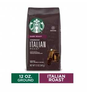 Starbucks Dark Roast Ground Coffee â Italian Roast â 100% Arabica â 1 bag (12 oz.)