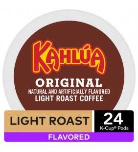 Kahlua Coffee K-Cup Pods, Light Roast Coffee, 24 Count for Keurig Brewers