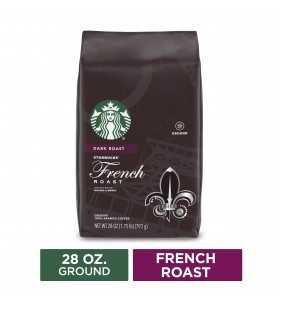Starbucks Dark Roast Ground Coffee — French Roast — 100% Arabica — 1 bag (28 oz.)