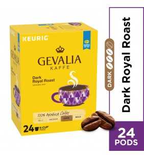 Gevalia Dark Royal Roast Coffee K Cup Coffee Pods, Caffeinated, 24 ct - 8.3 oz Box