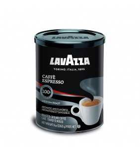 Lavazza Caffe Espresso Ground Coffee Blend, Medium Roast, 8-Ounce Can
