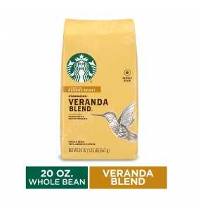 Starbucks Blonde Roast Whole Bean Coffee — Veranda Blend — 1 bag (20 oz.)