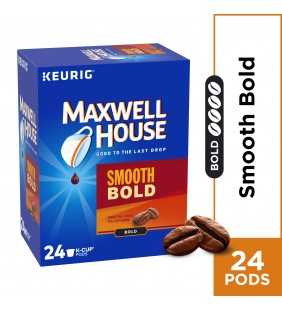 Maxwell House Smooth Bold Roast Coffee K Cup Pods, Caffeinated, 24 ct - 7.44 oz Box