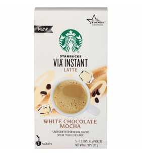 Starbucks VIA Instant Coffee Flavored Packets â White Chocolate Mocha Latte â 1 box (5 packets)