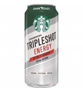 Starbucks Tripleshot Energy Extra Strength, Dark Roast, 15 oz Can