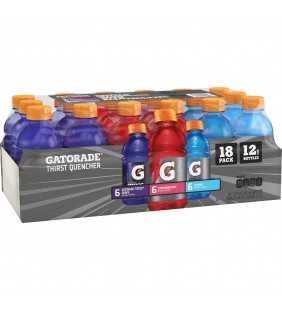 (18 Count) Gatorade Thirst Quencher Sports Drink, Variety Pack, 12 fl oz