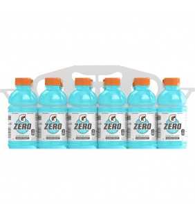 Gatorade G Zero Thirst Quencher, Glacier Freeze, 12 oz Bottles, 12 Count