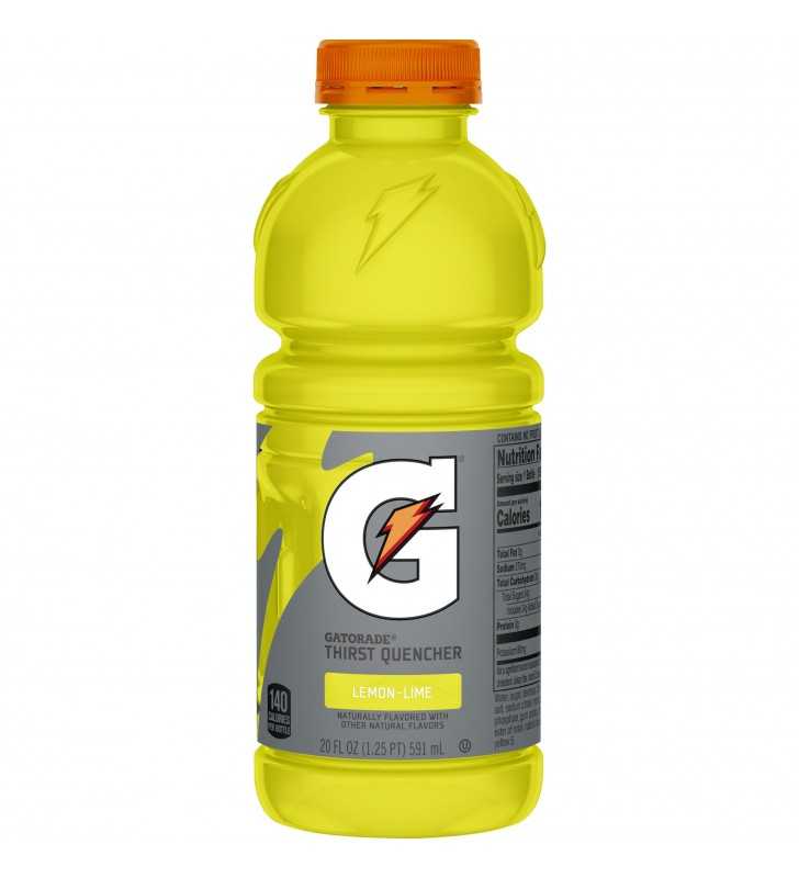 (8 Count) Gatorade Thirst Quencher Sports Drink, Lemon Lime, 20 fl oz