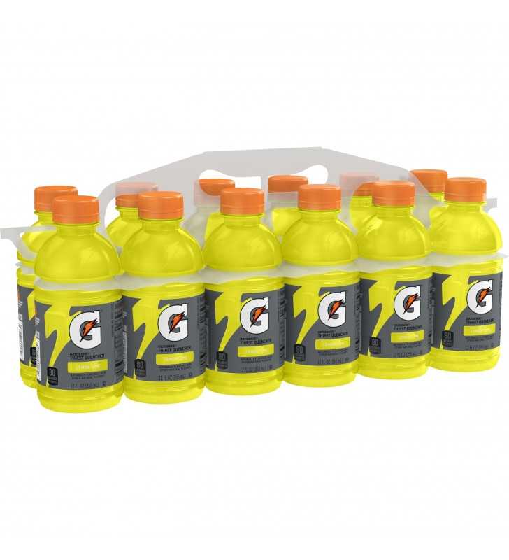 (12 Count) Gatorade Thirst Quencher Sports Drink, Lemon Lime, 12 fl oz