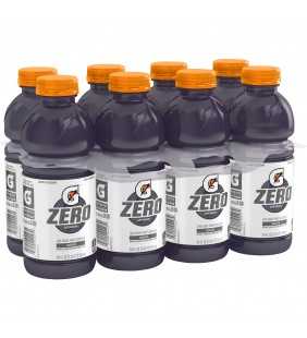 (8 Count) Gatorade G Zero Thirst Quencher, Grape, 20 fl oz