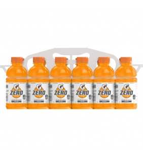 (12 Count) Gatorade G Zero Thirst Quencher, Orange, 12 fl oz