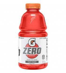 Gatorade Zero Sugar Thirst Quencher, Fruit Punch, 32 oz Bottle