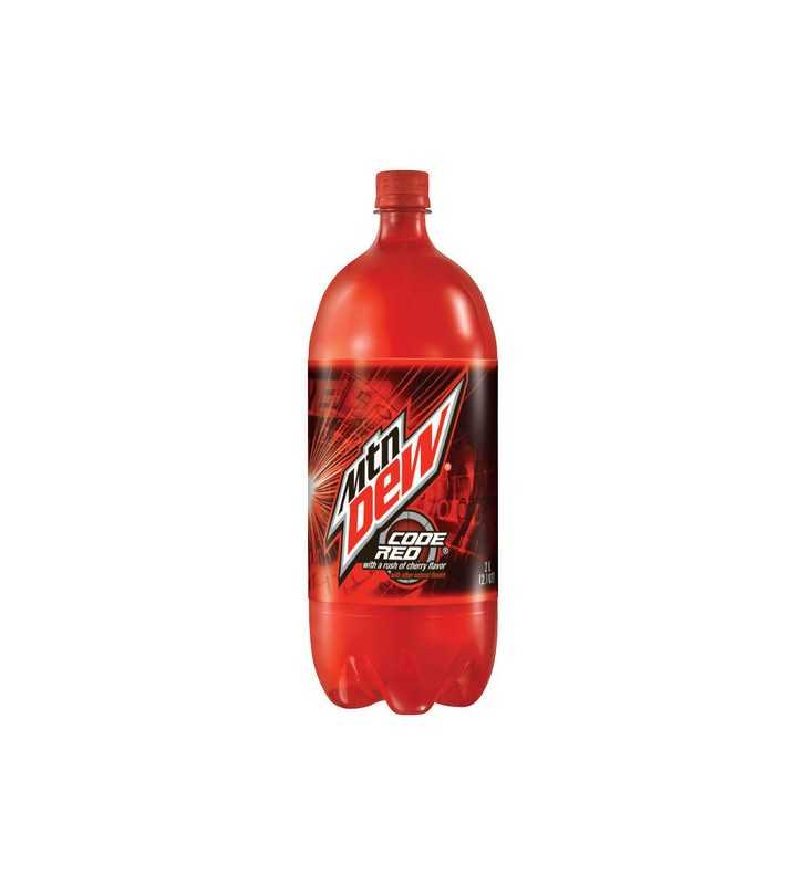 Mountain Dew Code Red Cherry Flavor Soda 2l Plastic Bottle