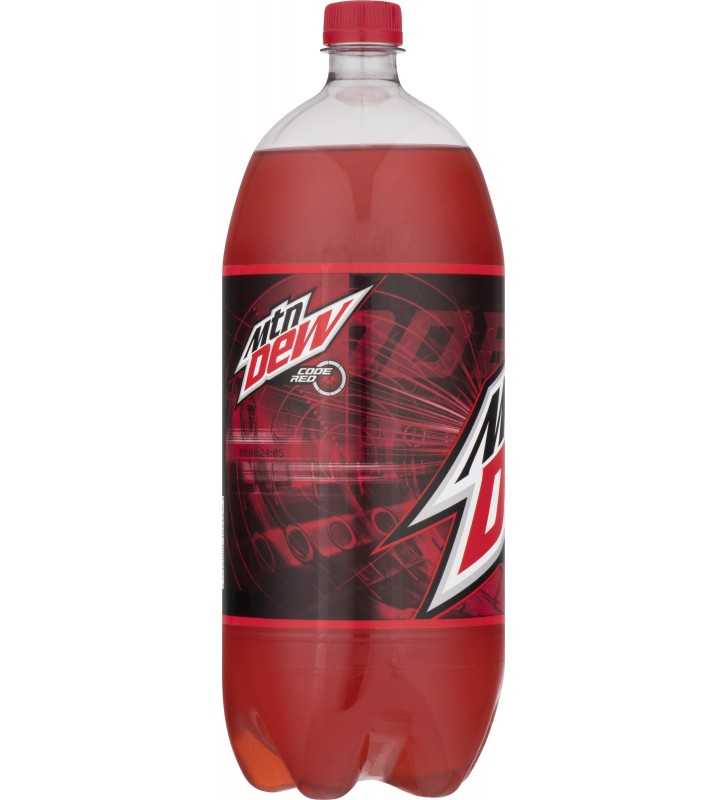 Mountain Dew Code Red Cherry Flavor Soda 2l Plastic Bottle