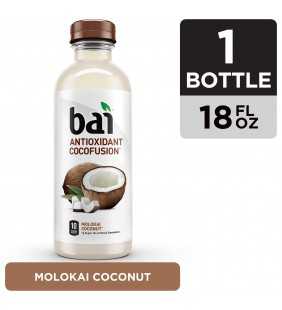 Bai Coconut Flavored Water, Molokai Coconut, Antioxidant Infused Drinks, 18 Fluid Ounce Bottle