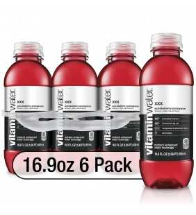 vitaminwater xxx, electrolyte enhanced water w/ vitamins, açai-blueberry-pomegranate drinks, 16.9 fl oz, 6 Pack