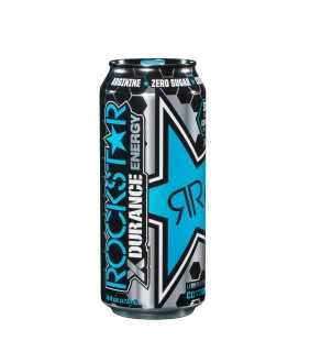 Rockstar XDurance Energy Drink, Smashed Blue Cotton Candy, 16 oz Can
